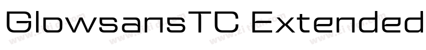 GlowsansTC Extended字体转换
